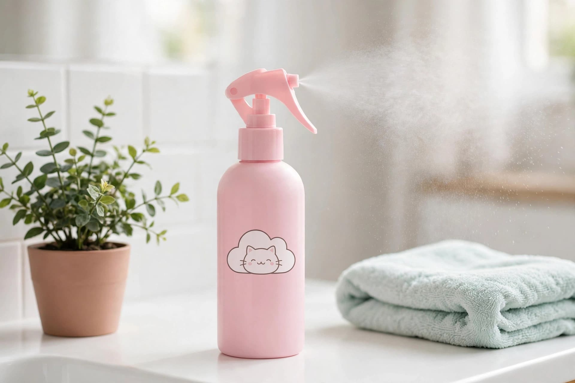 Cloud Cat Mister ♡ Continuous Fine-Mist Spray Bottle (300ml)